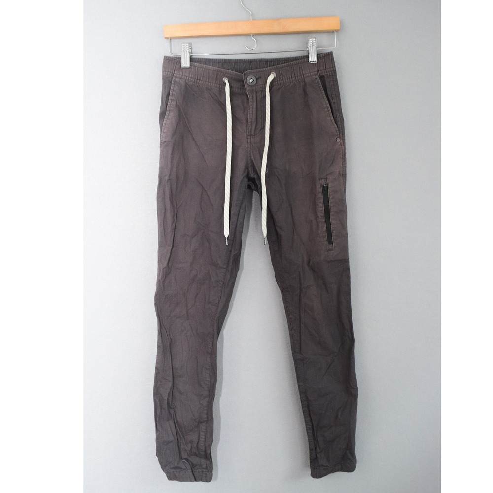 Vuori Ripstop Pants XS Charcoal Grey Elastic Waist Cargo Women Joggers READ